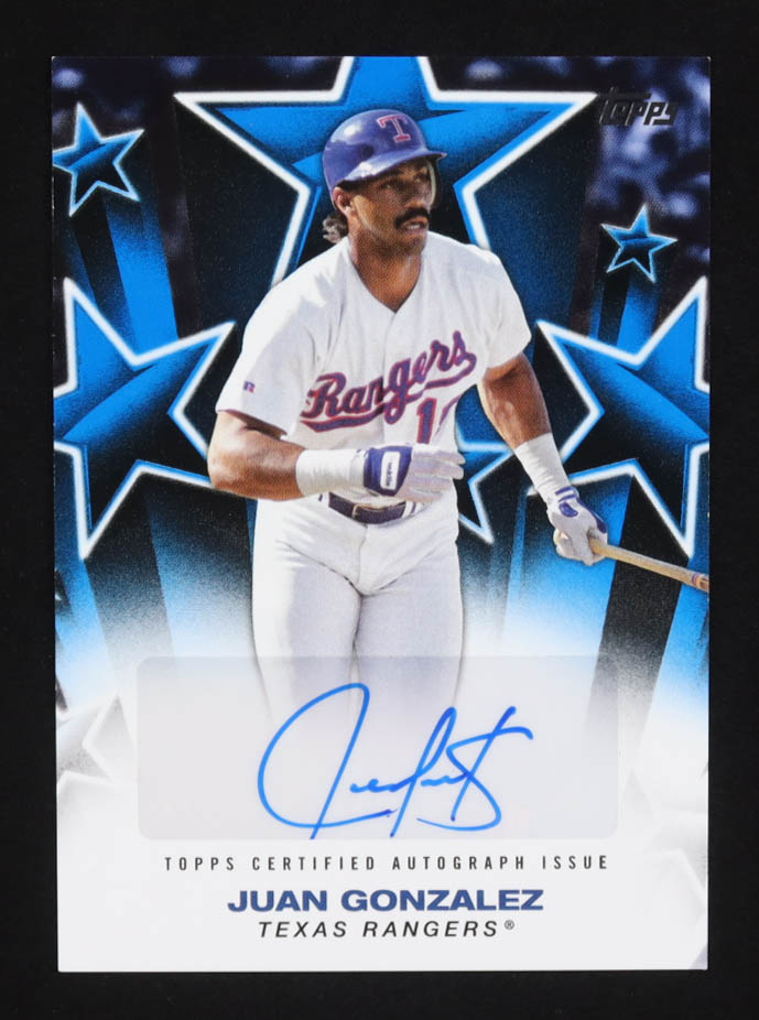 Juan Gonzalez 2025 Topps Baseball Stars Autograph #BSA-JG at PristineAuction.com Juan Gonzalez 2025 Topps Baseball Stars Autograph #BSA-JG at PristineAuction.com