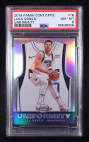 Luka Doncic 2019-20 Panini Contenders Optic Uniformity #18 (PSA 8) at PristineAuction.com