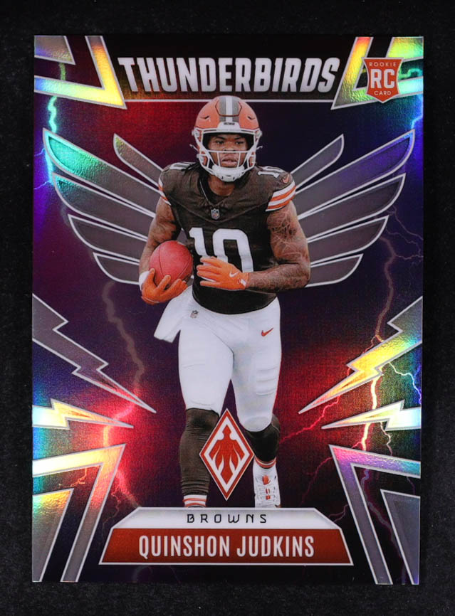 Quinshon Judkins 2025 Panini Phoenix Thunderbirds #12 RC at PristineAuction.com Quinshon Judkins 2025 Panini Phoenix Thunderbirds #12 RC at PristineAuction.com