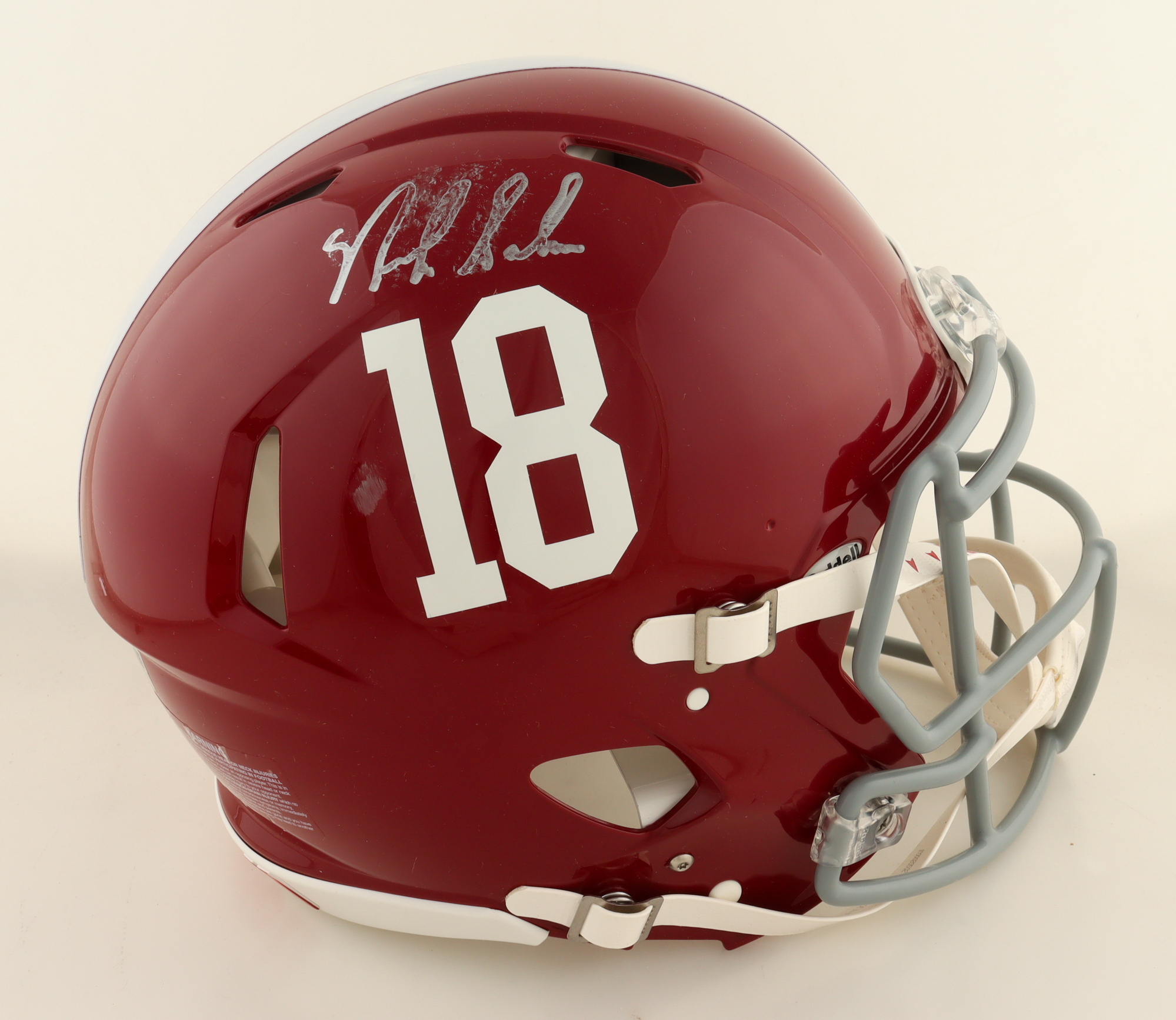 Nick Saban Signed Alabama Crimson Tide Full-Size Authentic On-Field Speed Helmet (Fanatics) at PristineAuction.com Nick Saban Signed Alabama Crimson Tide Full-Size Authentic On-Field Speed Helmet (Fanatics) at PristineAuction.com