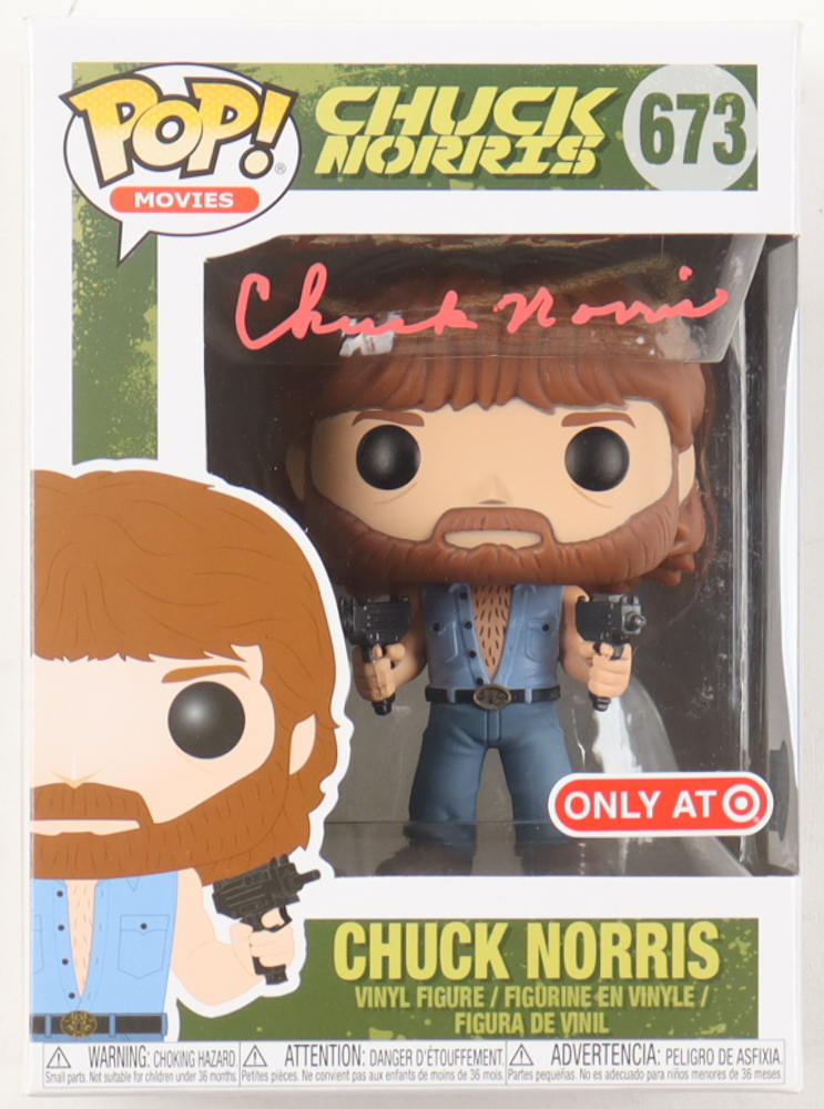 Chuck Norris Signed #673 Chuck Norris Funko Pop! Vinyl Figure (Beckett) at PristineAuction.com Chuck Norris Signed #673 Chuck Norris Funko Pop! Vinyl Figure (Beckett) at PristineAuction.com
