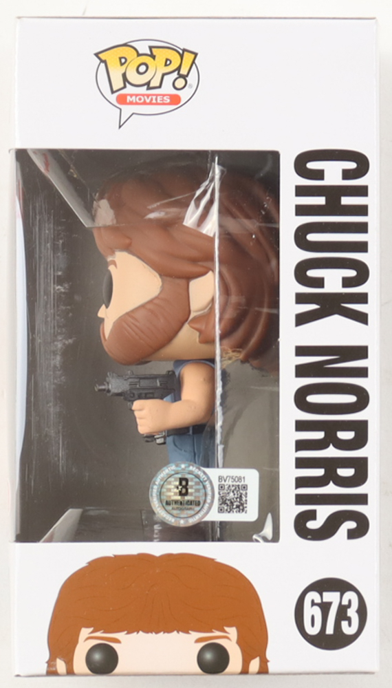 Chuck Norris Signed #673 Chuck Norris Funko Pop! Vinyl Figure (Beckett) at PristineAuction.com Chuck Norris Signed #673 Chuck Norris Funko Pop! Vinyl Figure (Beckett) at PristineAuction.com