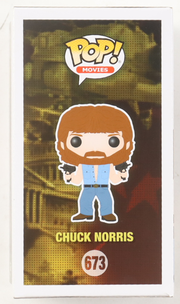 Chuck Norris Signed #673 Chuck Norris Funko Pop! Vinyl Figure (Beckett) at PristineAuction.com Chuck Norris Signed #673 Chuck Norris Funko Pop! Vinyl Figure (Beckett) at PristineAuction.com