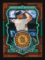 Albert Pujols 2004 Upper Deck Etchings Game-Used Bat Piece Bronze #BE-AP #46/ 50 at PristineAuction.com
