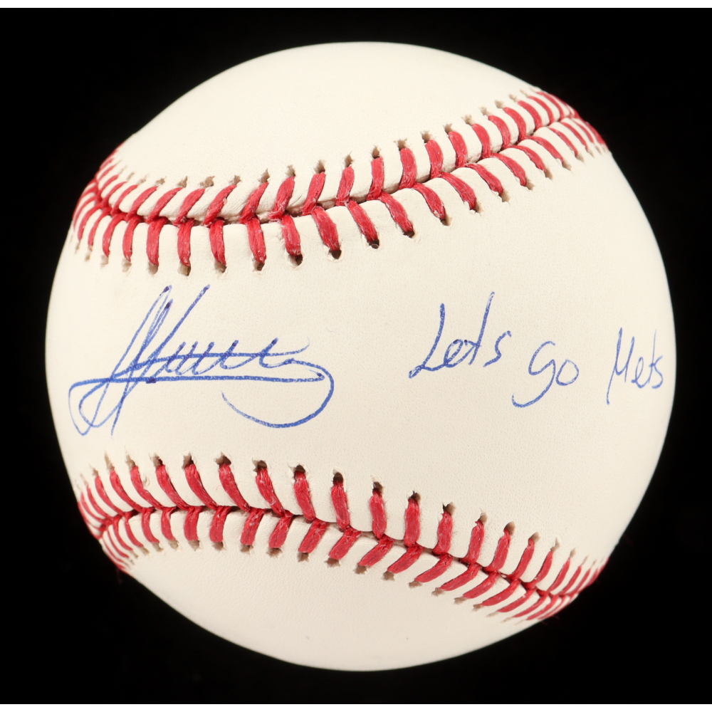 Andres Giminez Signed OML Baseball Inscribed "Lets Go Mets" (USA SM) at PristineAuction.com