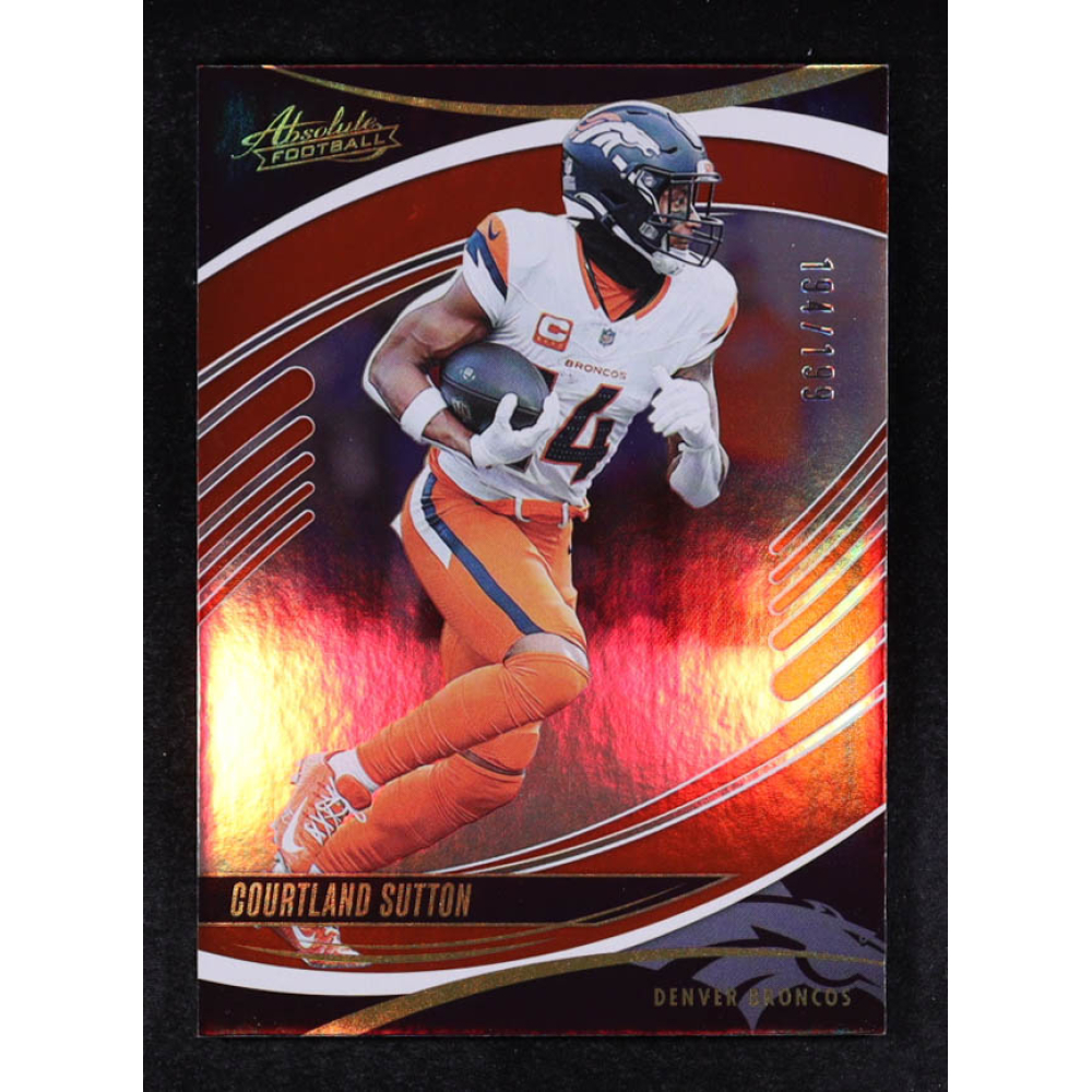 Courtland Sutton 2025 Absolute Spectrum Red #47 #194/199 at PristineAuction.com