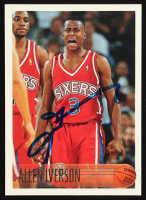 Allen Iverson Signed 1996-97 Topps #171 RC (Beckett & PIA) at PristineAuction.com
