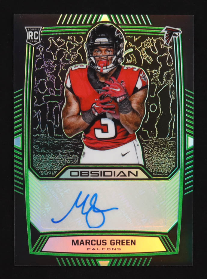 Marcus Green 2019 Panini Obsidian Electric Etch Green #RA-MGR RC #20/50 at PristineAuction.com Marcus Green 2019 Panini Obsidian Electric Etch Green #RA-MGR RC #20/50 at PristineAuction.com