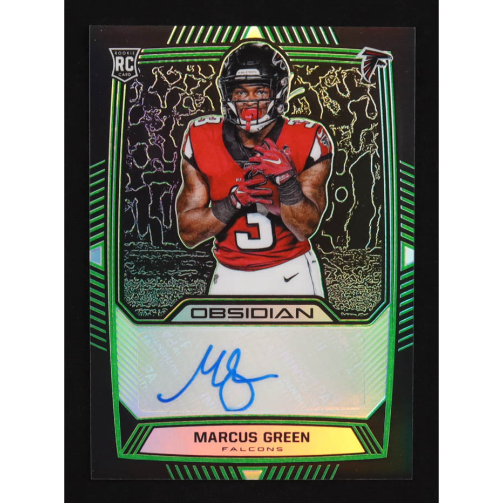 Marcus Green 2019 Panini Obsidian Electric Etch Green #RA-MGR RC #20/50 at PristineAuction.com