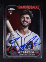 Blaze Alexander Signed 2024 Topps Chrome Update #USC62 RC (Beckett) at PristineAuction.com