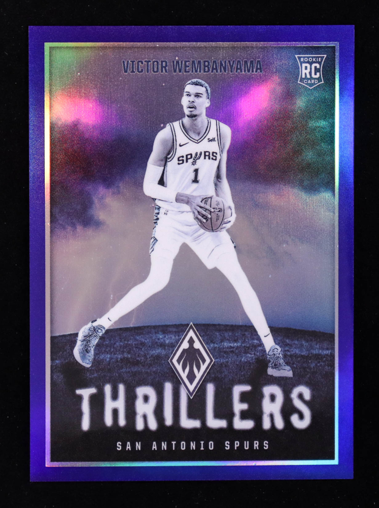 Victor Wembanyama 2023-24 Panini Phoenix Thrillers Blue #2 RC #07/25