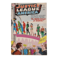1963 "Justice League of America" Issue #19 DC Comic Book at PristineAuction.com