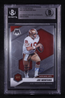 Joe Montana Signed Sticker On 2021 Panini Mosaic Super Bowl MVP #291 (BGS) at PristineAuction.com