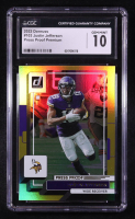 Justin Jefferson 2022 Panini Donruss Press Proof Premium #103 (CGC 10) at PristineAuction.com
