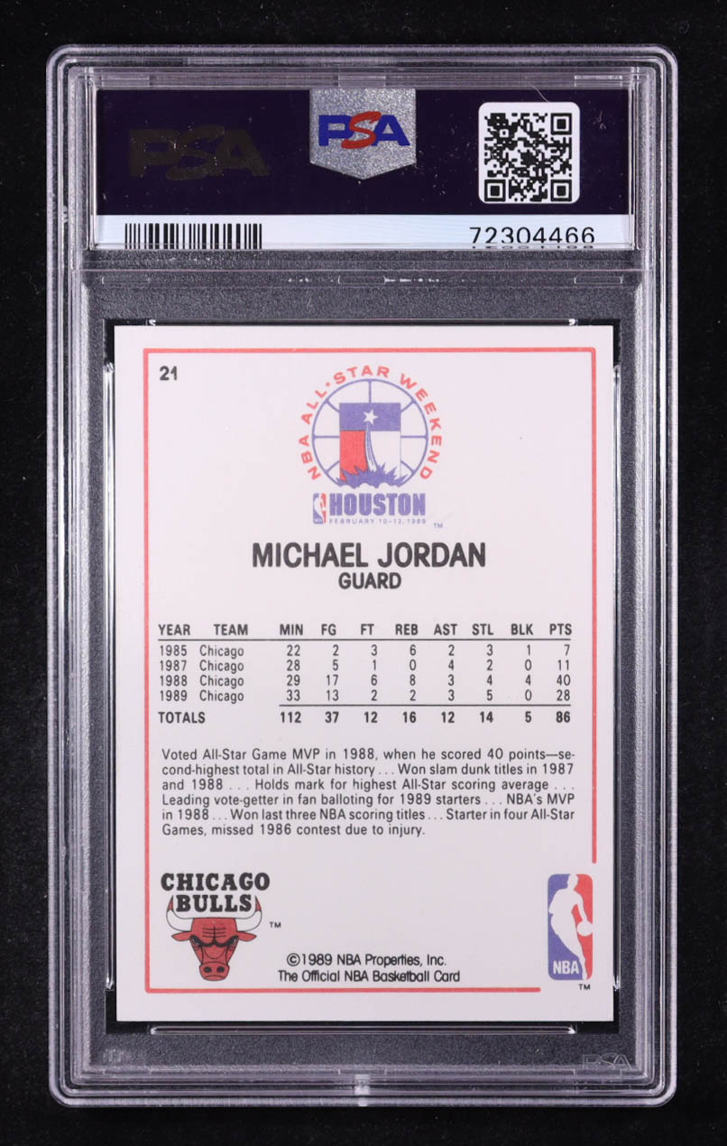 Michael Jordan 1989-90 Hoops #21 AS (PSA 9) at PristineAuction.com Michael Jordan 1989-90 Hoops #21 AS (PSA 9) at PristineAuction.com