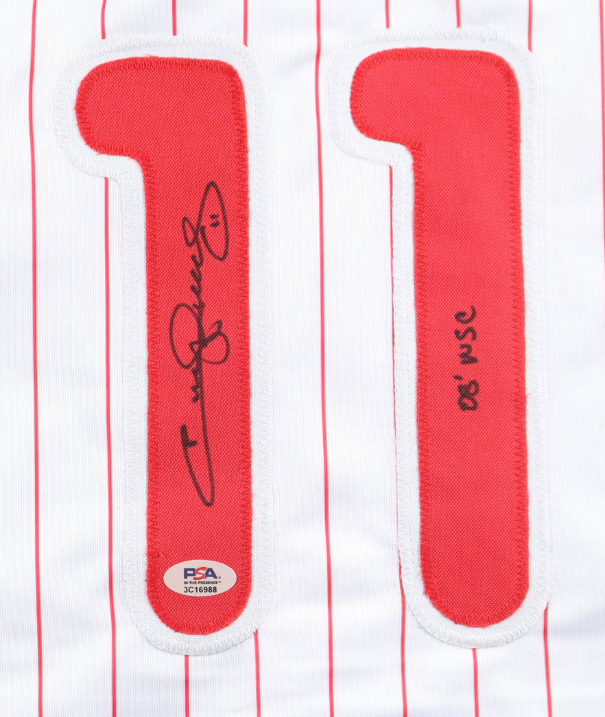 Jimmy Rollins Signed Jersey Inscribed "08 WSC" (PSA) at PristineAuction.com Jimmy Rollins Signed Jersey Inscribed "08 WSC" (PSA) at PristineAuction.com