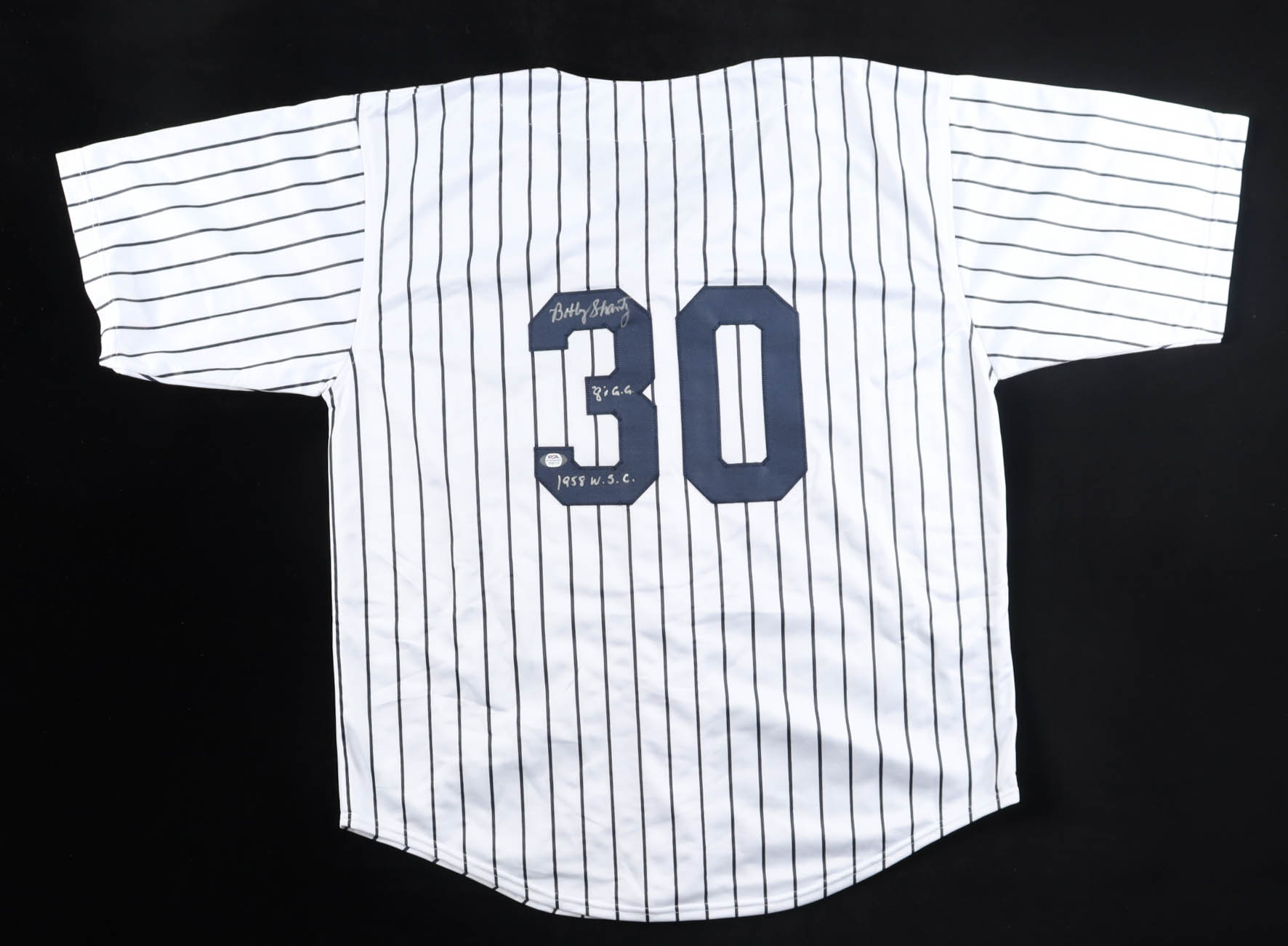 Bobby Shantz Signed Jersey Inscribed "1958 W.S.C." & "8x G.G." (PSA) at PristineAuction.com Bobby Shantz Signed Jersey Inscribed "1958 W.S.C." & "8x G.G." (PSA) at PristineAuction.com