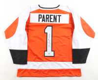 Bernie Parent Signed Jersey Inscribed "HOF 84" (PSA) at PristineAuction.com