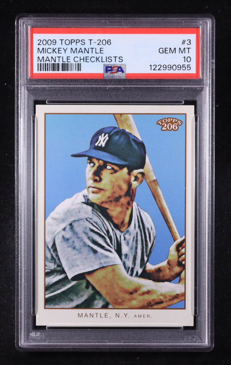 Mickey Mantle 2009 Topps 206 Checklists #3 (PSA 10) at PristineAuction.com Mickey Mantle 2009 Topps 206 Checklists #3 (PSA 10) at PristineAuction.com