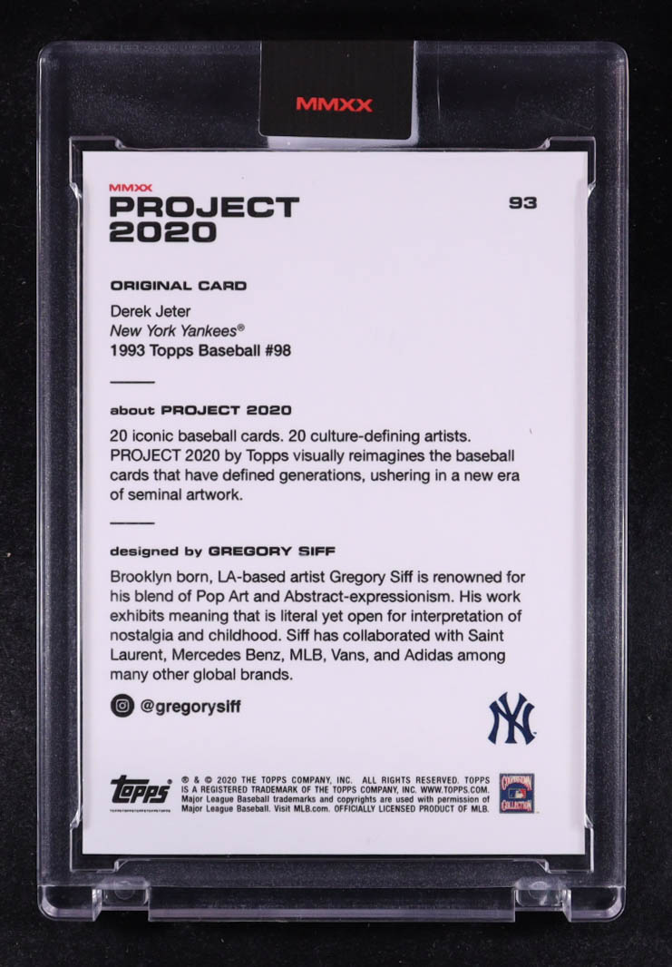 Derek Jeter 2020 Topps Project 2020 #93 Gregory Siff at PristineAuction.com Derek Jeter 2020 Topps Project 2020 #93 Gregory Siff at PristineAuction.com