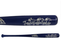 Jean Cruguet & Steve Cauthen | Triple Crown Horse Racing Cooperstown Bat Signed By (5) (JSA) at PristineAuction.com