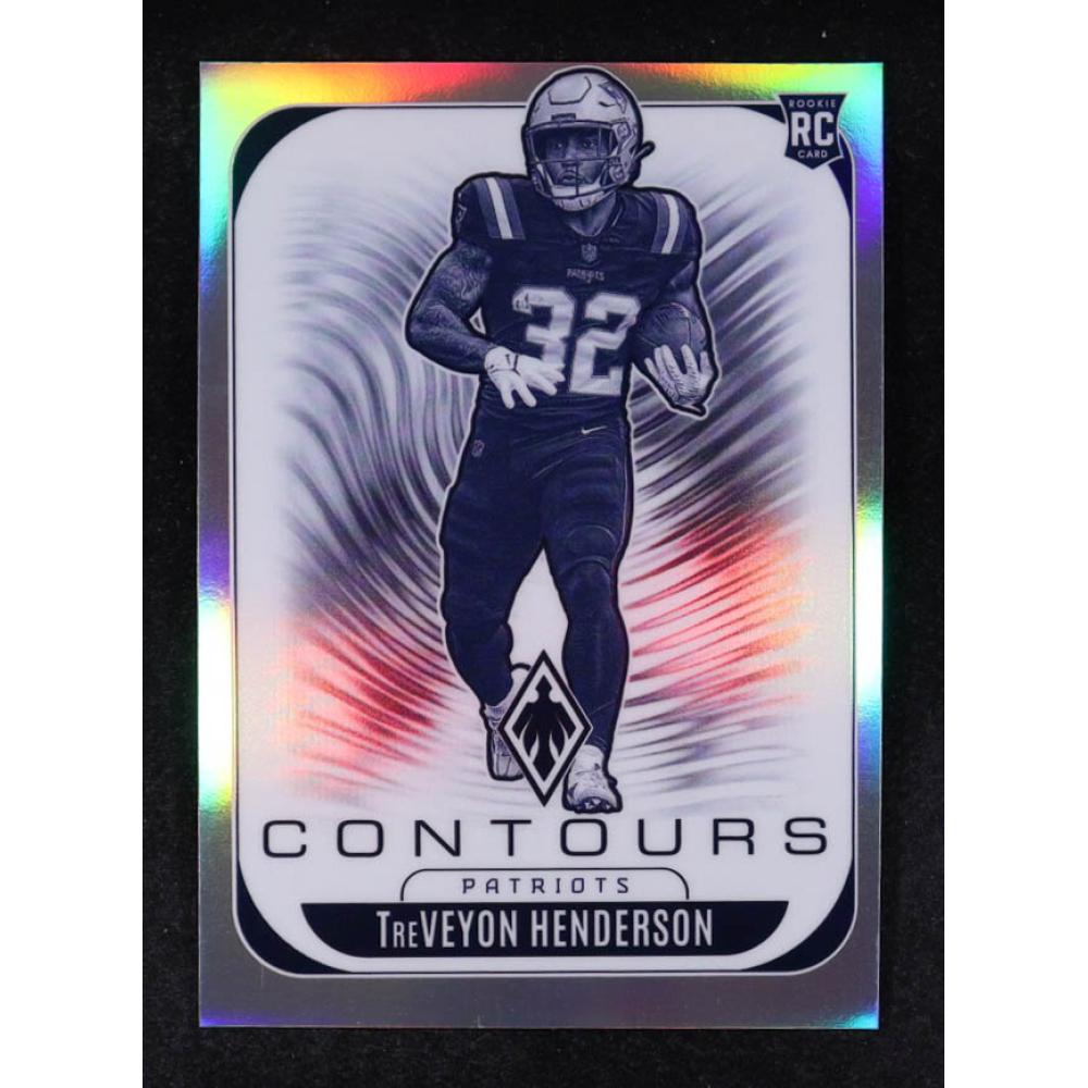 TreVeyon Henderson 2025 Panini Phoenix Contours #22 RC at PristineAuction.com