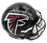 Andre Rison Signed Falcons Full-Size Speed Helmet Inscribed "Bad Moon" (Radtke) at PristineAuction.com