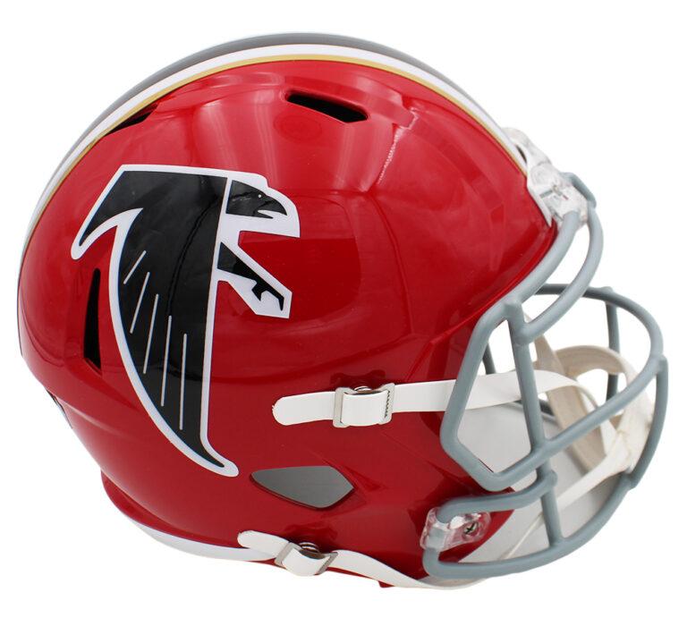 Andre Rison Signed Falcons Full-Size Throwback Alternate Speed Helmet Inscribed "Bad Moon" (Radtke) at PristineAuction.com Andre Rison Signed Falcons Full-Size Throwback Alternate Speed Helmet Inscribed "Bad Moon" (Radtke) at PristineAuction.com
