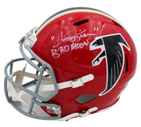Andre Rison Signed Falcons Full-Size Throwback Alternate Speed Helmet Inscribed "Bad Moon" (Radtke) at PristineAuction.com