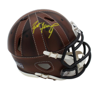 Brett Favre Signed Packers Leatherhead Alternate Speed Mini Helmet (Radtke) at PristineAuction.com