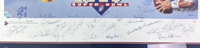 Super Bowl MVP's Custom Framed Photo Signed By (28) with Bart Starr, Joe Montana, Joe Namath (JSA) at PristineAuction.com Super Bowl MVP's Custom Framed Photo Signed By (28) with Bart Starr, Joe Montana, Joe Namath (JSA) at PristineAuction.com