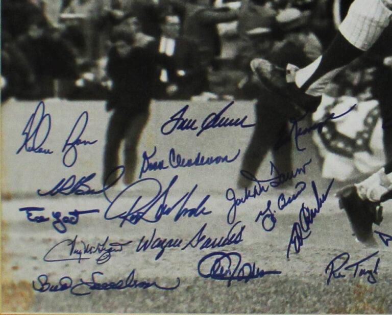 1969 Mets Custom Framed Photo Team-Signed By (27) with Nolan Ryan, Tom Seaver, Yogi Berra (Beckett) at PristineAuction.com 1969 Mets Custom Framed Photo Team-Signed By (27) with Nolan Ryan, Tom Seaver, Yogi Berra (Beckett) at PristineAuction.com