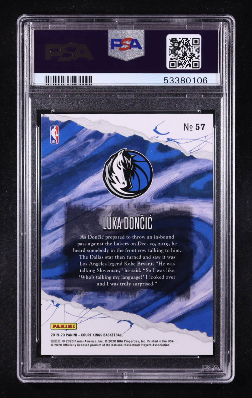 Luka Doncic 2019-20 Court Kings #57 (PSA 10) at PristineAuction.com Luka Doncic 2019-20 Court Kings #57 (PSA 10) at PristineAuction.com