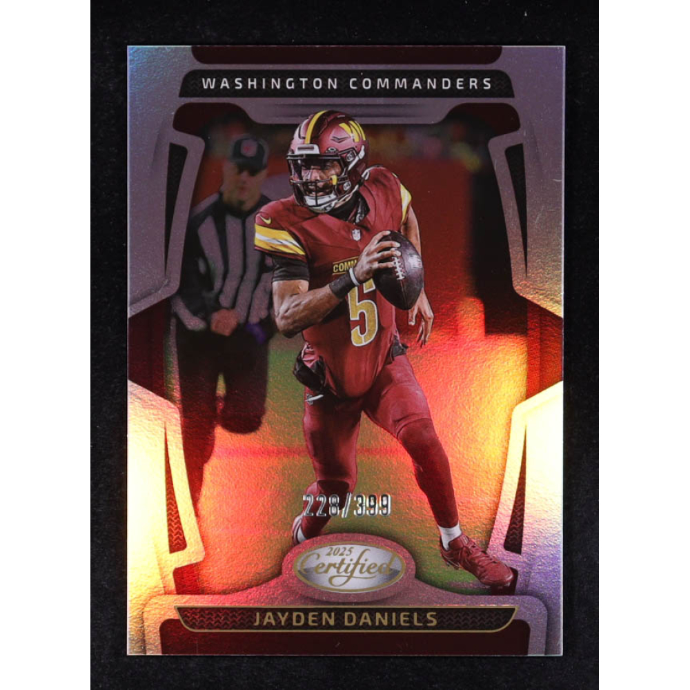 Jayden Daniels 2025 Certified Mirror #98 #228/399 at PristineAuction.com