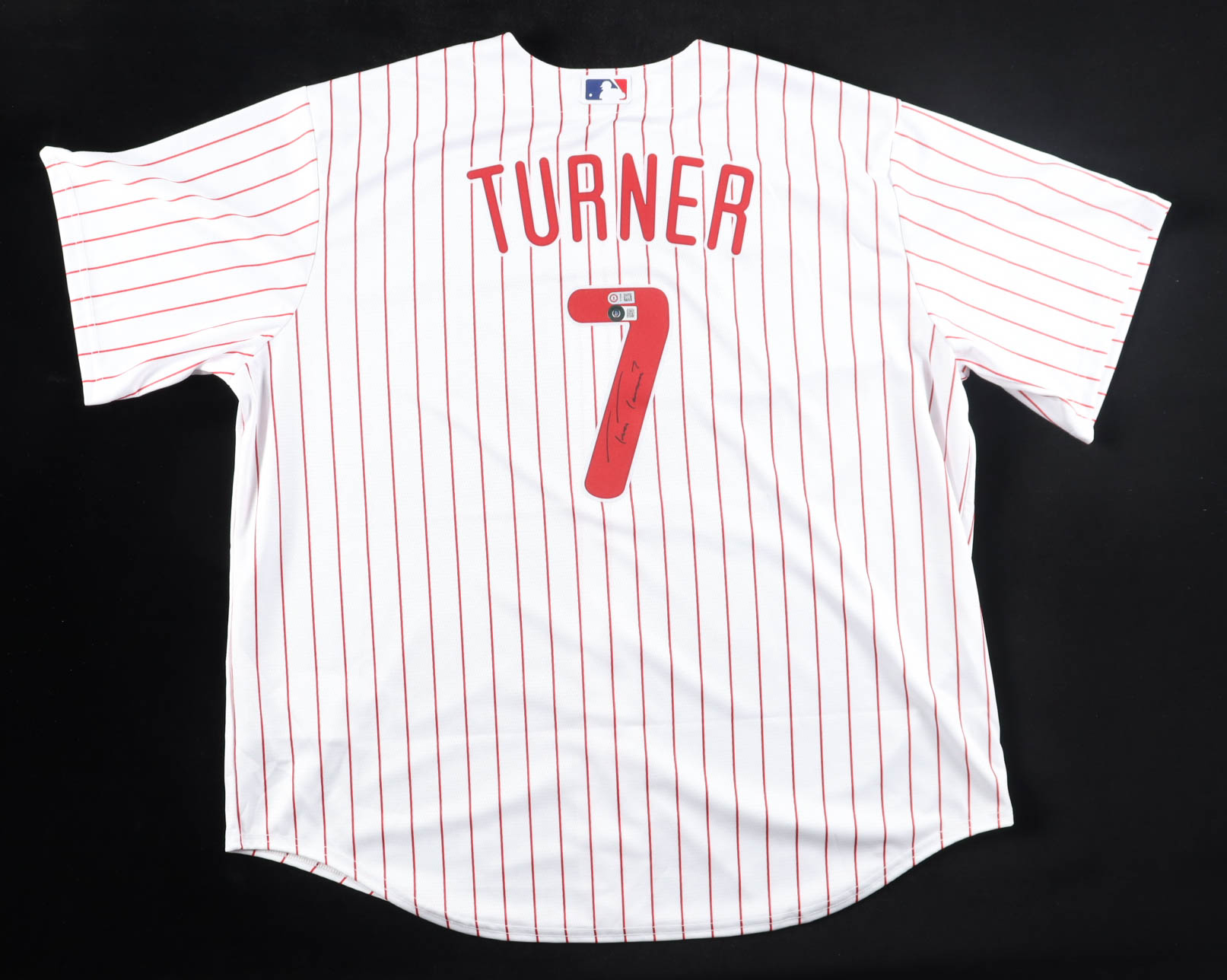 Trea Turner Signed Phillies Nike Authentic Jersey (Beckett & Turner) at PristineAuction.com Trea Turner Signed Phillies Nike Authentic Jersey (Beckett & Turner) at PristineAuction.com