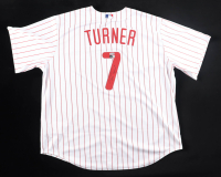 Trea Turner Signed Phillies Nike Authentic Jersey (Beckett & Turner) at PristineAuction.com