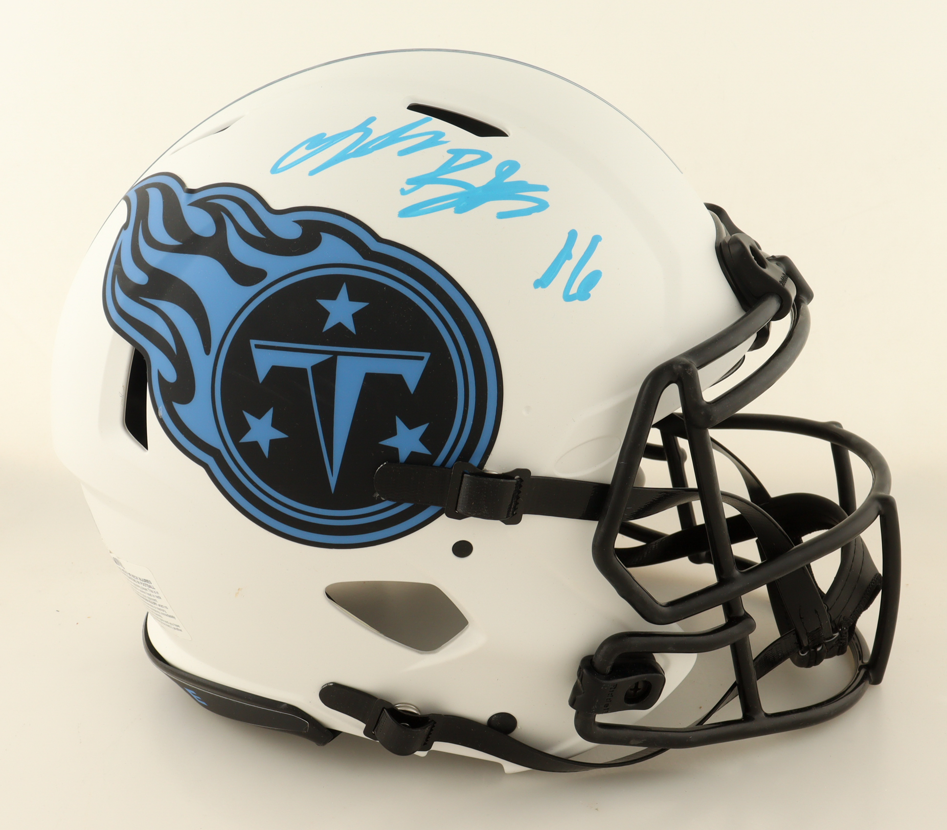 Treylon Burks Signed Titans Full-Size Authentic On-Field Lunar Eclipse Alternate Speed Helmet (Beckett) at PristineAuction.com Treylon Burks Signed Titans Full-Size Authentic On-Field Lunar Eclipse Alternate Speed Helmet (Beckett) at PristineAuction.com