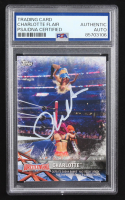 Charlotte Flair Signed 2017 Topps WWE Road To Wrestlemania #59 (PSA) at PristineAuction.com