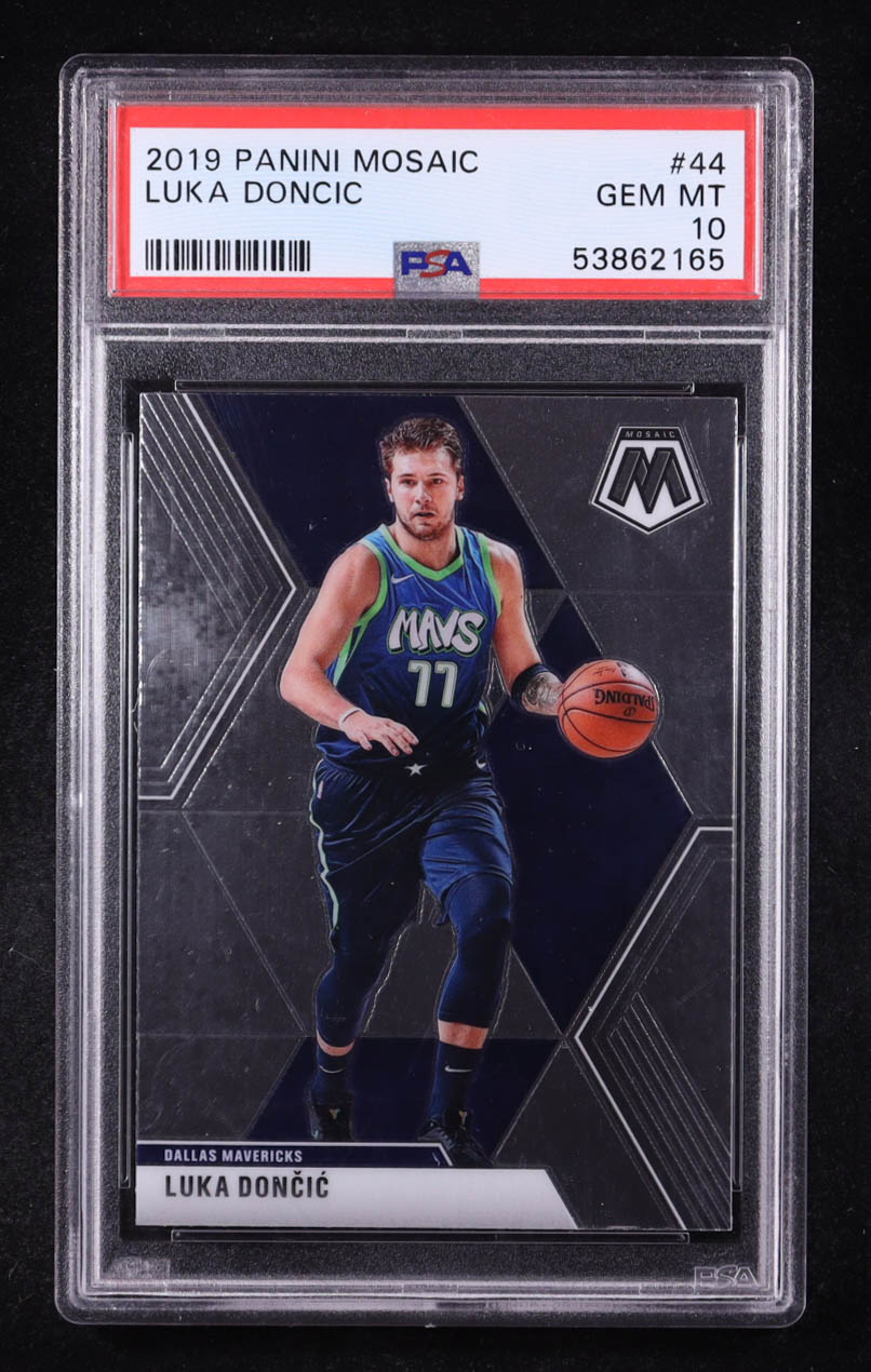 Luka Doncic 2019-20 Panini Mosaic #44 (PSA 10) at PristineAuction.com Luka Doncic 2019-20 Panini Mosaic #44 (PSA 10) at PristineAuction.com