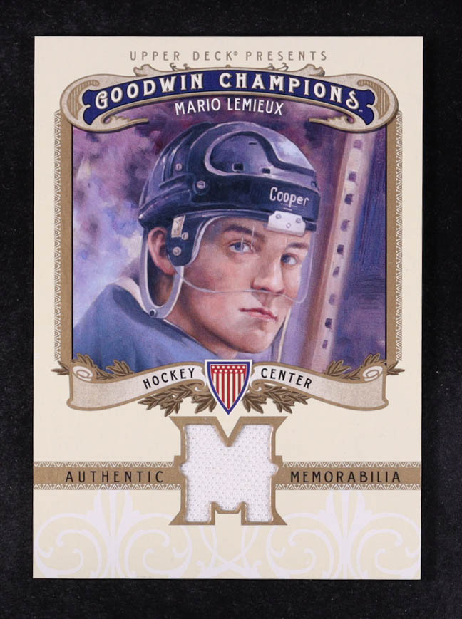 Mario Lemieux 2012 Upper Deck Goodwin Champions Memorabilia #MML at PristineAuction.com Mario Lemieux 2012 Upper Deck Goodwin Champions Memorabilia #MML at PristineAuction.com