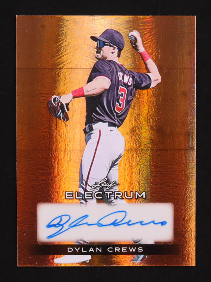 Dylan Crews 2024 Leaf Electrum Bronze Holo Autographs #BADC2 #6/99 RC at PristineAuction.com Dylan Crews 2024 Leaf Electrum Bronze Holo Autographs #BADC2 #6/99 RC at PristineAuction.com