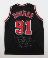 Dennis Rodman Signed Jersey With Multiple Inscriptions (Wilder) at PristineAuction.com