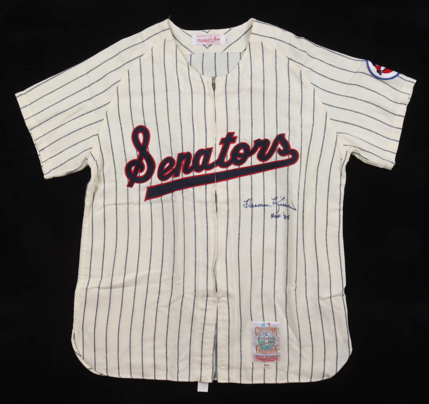 Harmon Killebrew Signed Senators Mitchell & Ness Authentic Jersey Inscribed "HOF 84" (PSA) at PristineAuction.com Harmon Killebrew Signed Senators Mitchell & Ness Authentic Jersey Inscribed "HOF 84" (PSA) at PristineAuction.com
