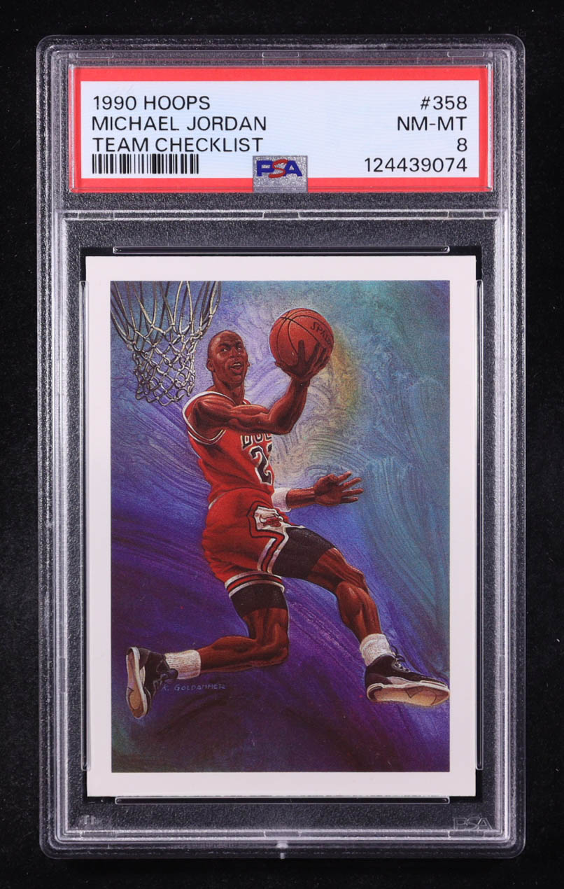 Michael Jordan 1990-91 Hoops #358 TC (PSA 8) at PristineAuction.com Michael Jordan 1990-91 Hoops #358 TC (PSA 8) at PristineAuction.com
