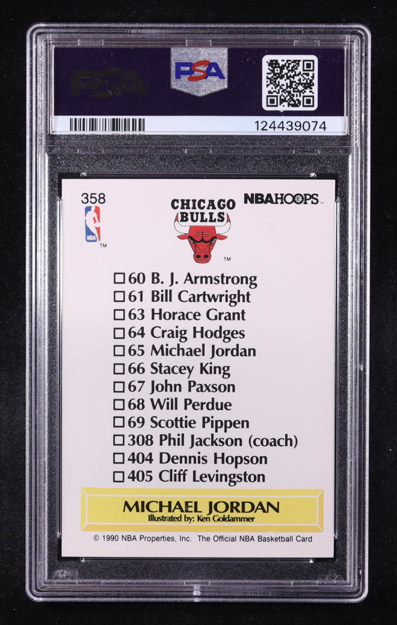 Michael Jordan 1990-91 Hoops #358 TC (PSA 8) at PristineAuction.com Michael Jordan 1990-91 Hoops #358 TC (PSA 8) at PristineAuction.com