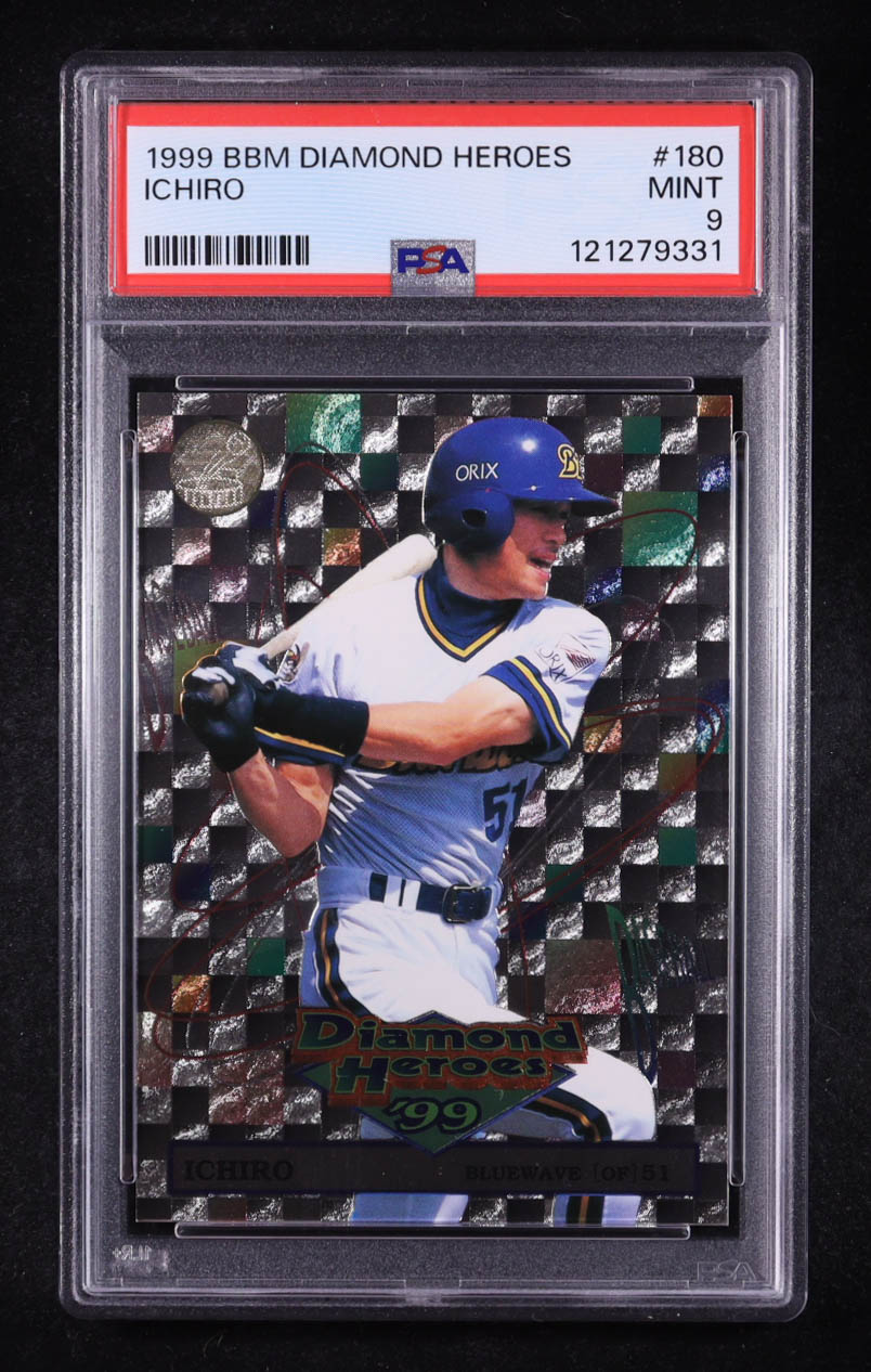 Ichiro Suzuki 1999 BBM Japan Diamond Heroes #180 (PSA 9) at PristineAuction.com Ichiro Suzuki 1999 BBM Japan Diamond Heroes #180 (PSA 9) at PristineAuction.com