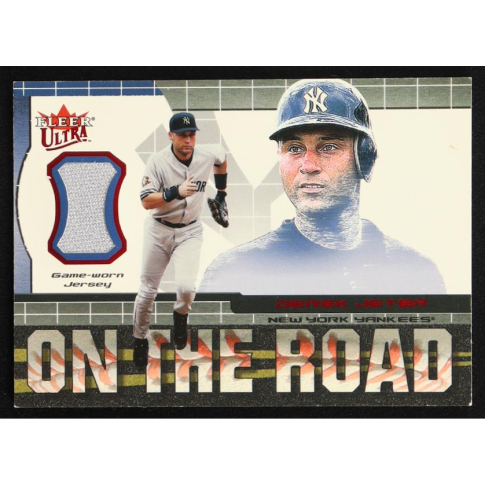 Derek Jeter 2002 Ultra On the Road Game Jersey #1 at PristineAuction.com