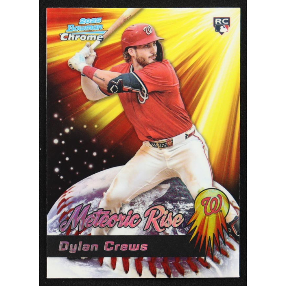 Dylan Crews 2025 Bowman Chrome Meteoric Rise #MR10 RC at PristineAuction.com