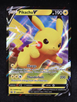 Pikachu V 2019-22 Pokemon Sword and Shield Black Star Promos #SWSH061 at PristineAuction.com