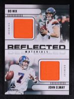 Bo Nix / John Elway 2025 Panini Luminance Reflected Materials #7 at PristineAuction.com